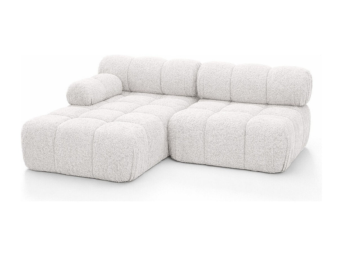 Canapé modulable beige tissu