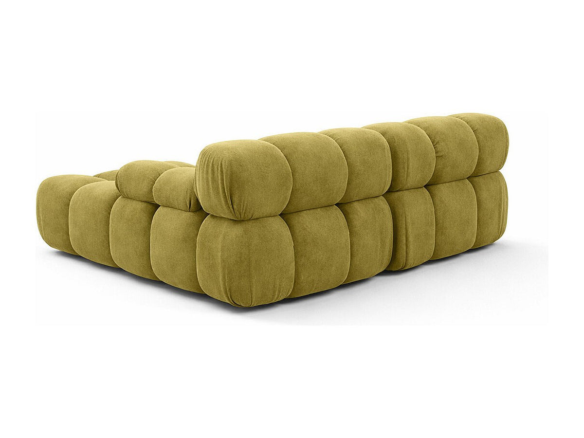 Canapé modulable vert tissu