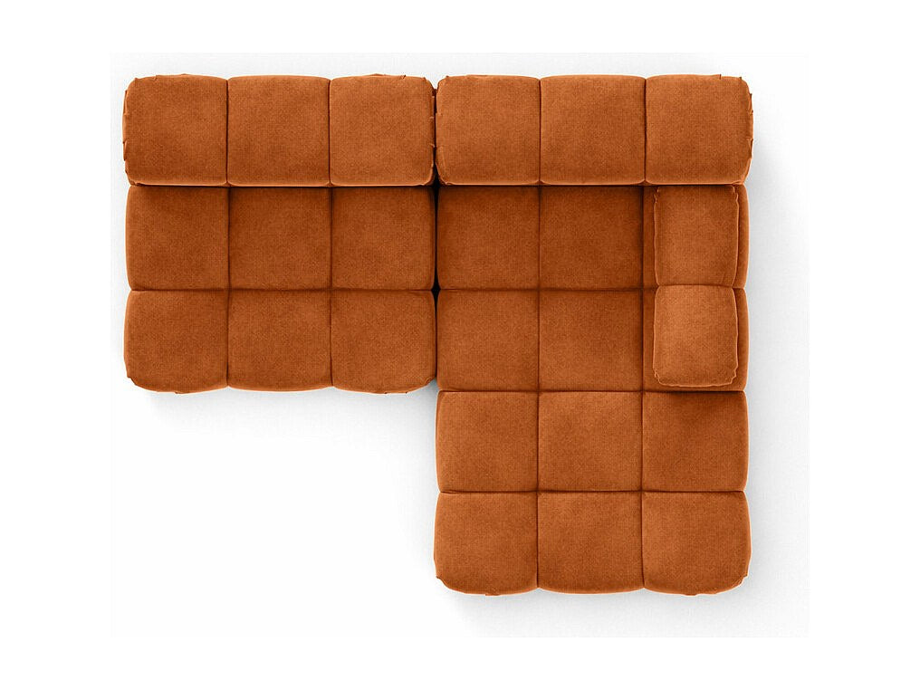 Canapé modulable marron tissu