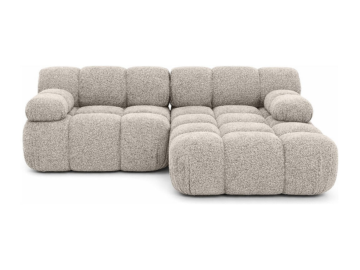 Canapé modulable beige tissu