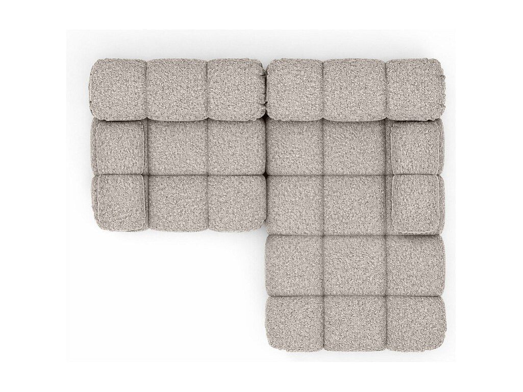 Canapé modulable beige tissu