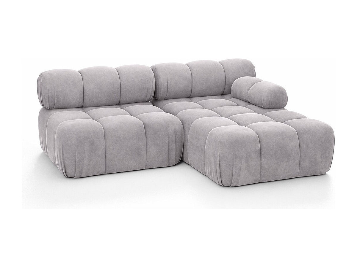 Canapé modulable gris tissu