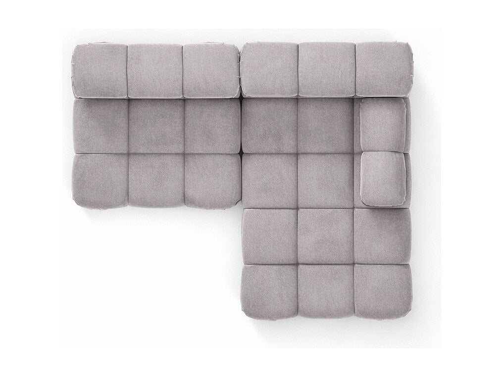 Canapé modulable gris tissu