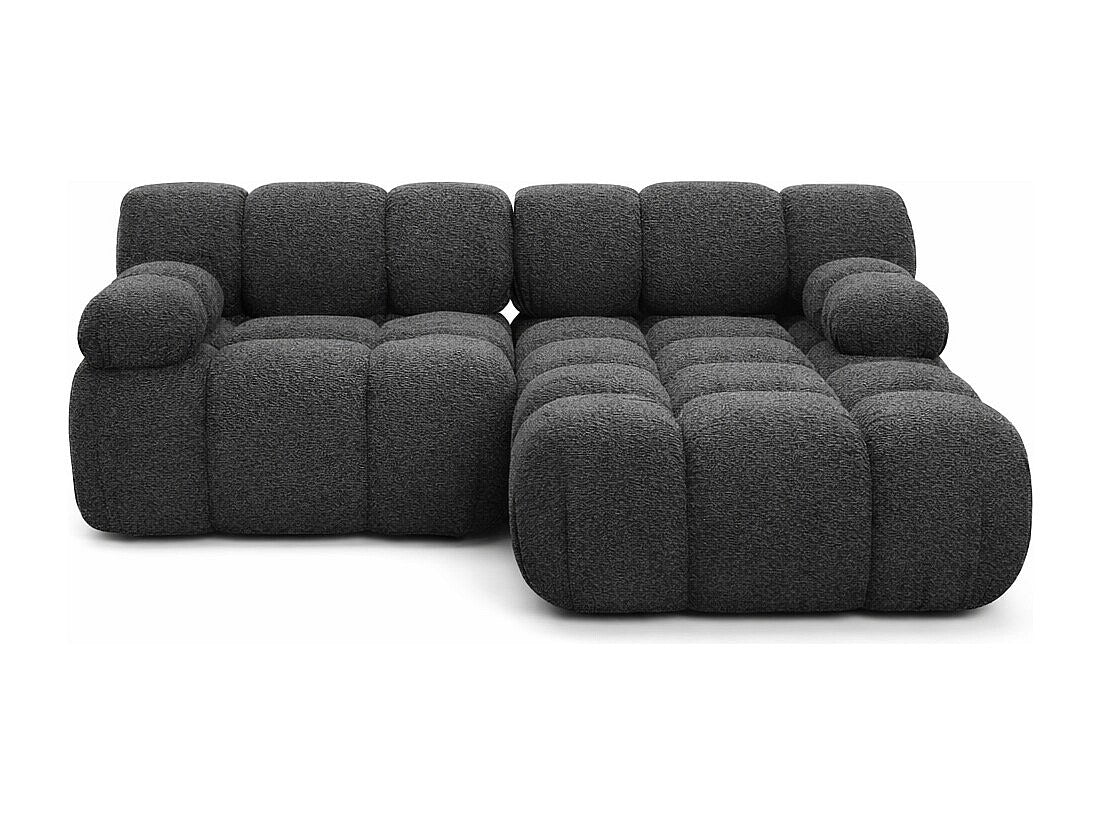 Canapé modulable gris tissu