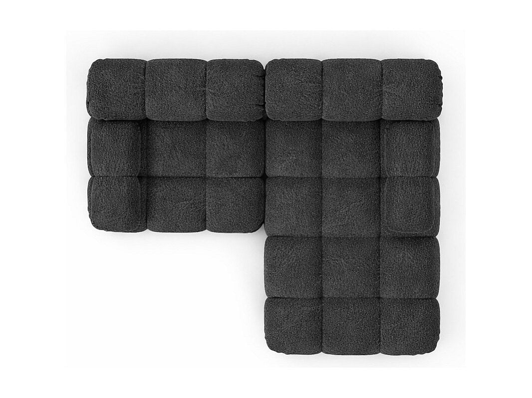 Canapé modulable gris tissu