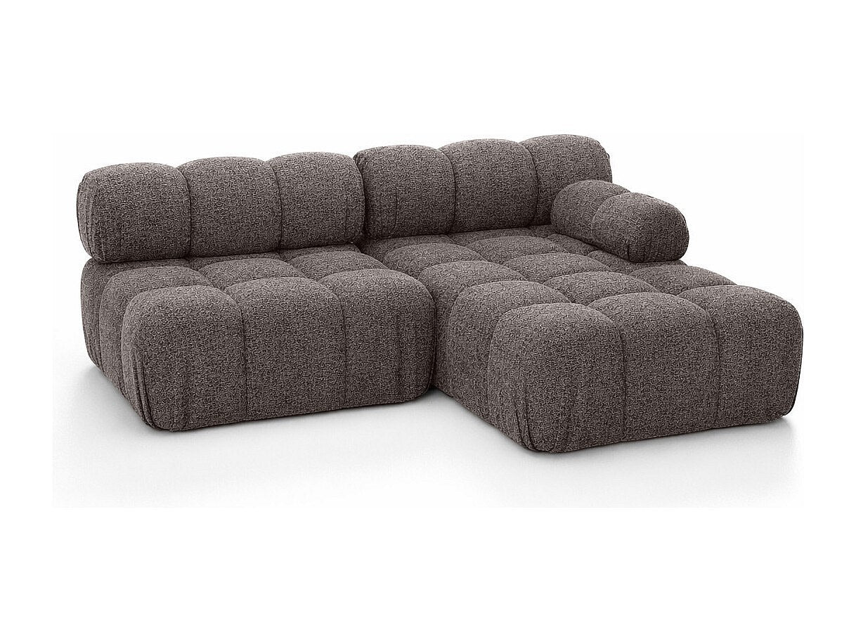 Canapé modulable marron tissu
