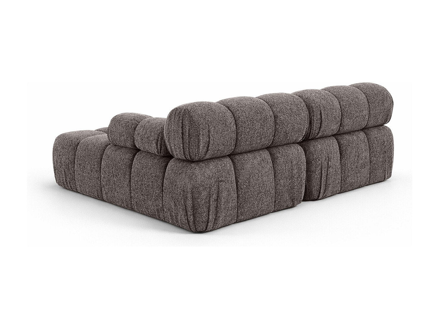 Canapé modulable marron tissu