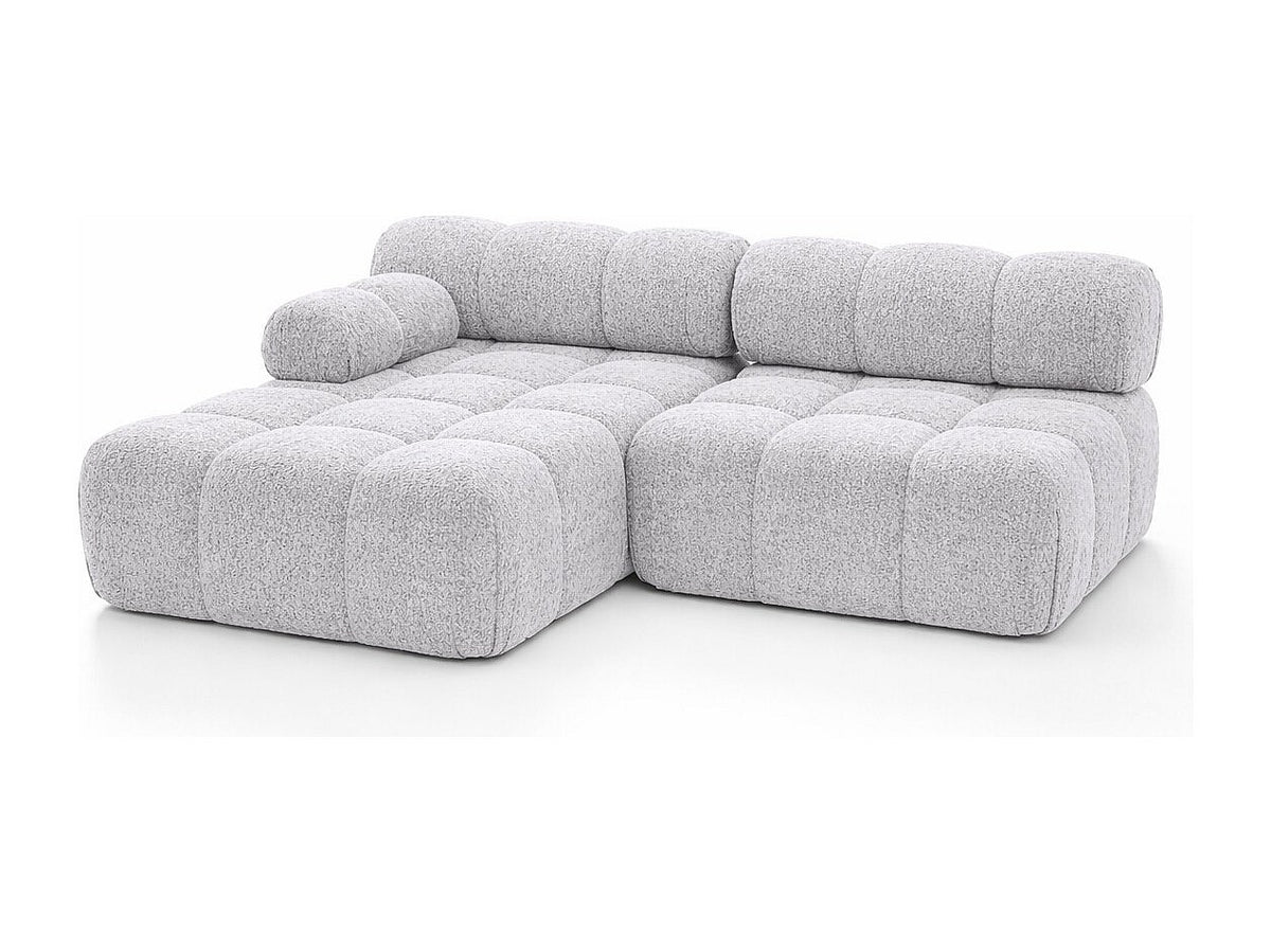 Canapé modulable gris tissu