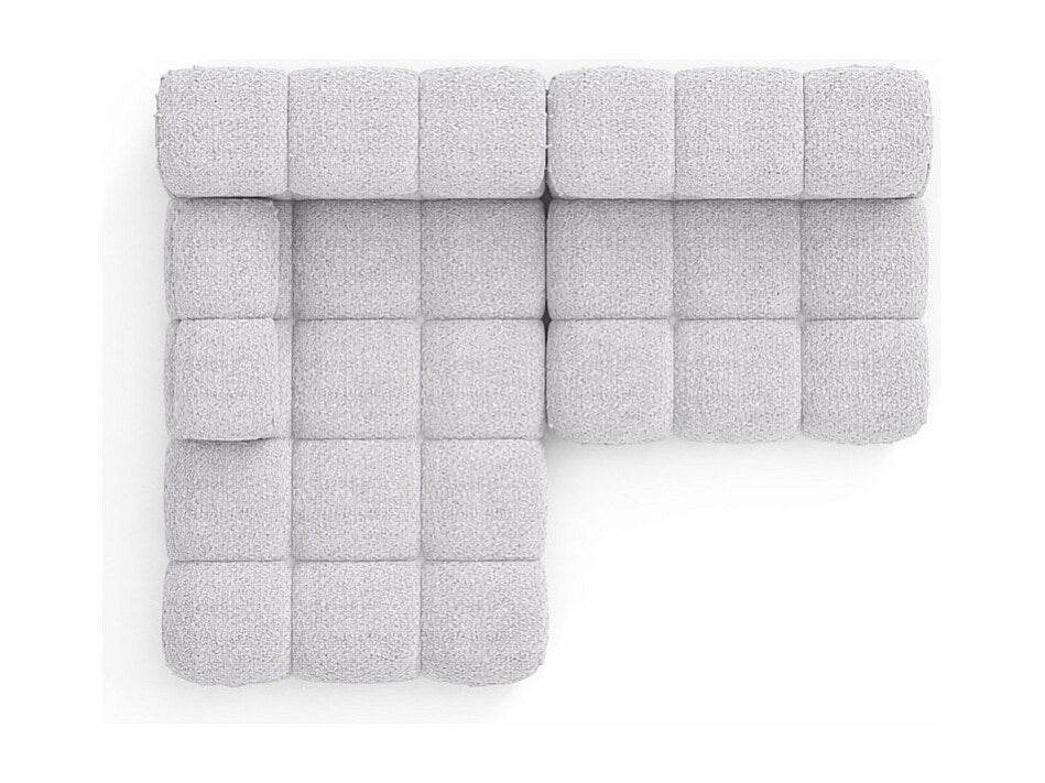 Canapé modulable gris tissu