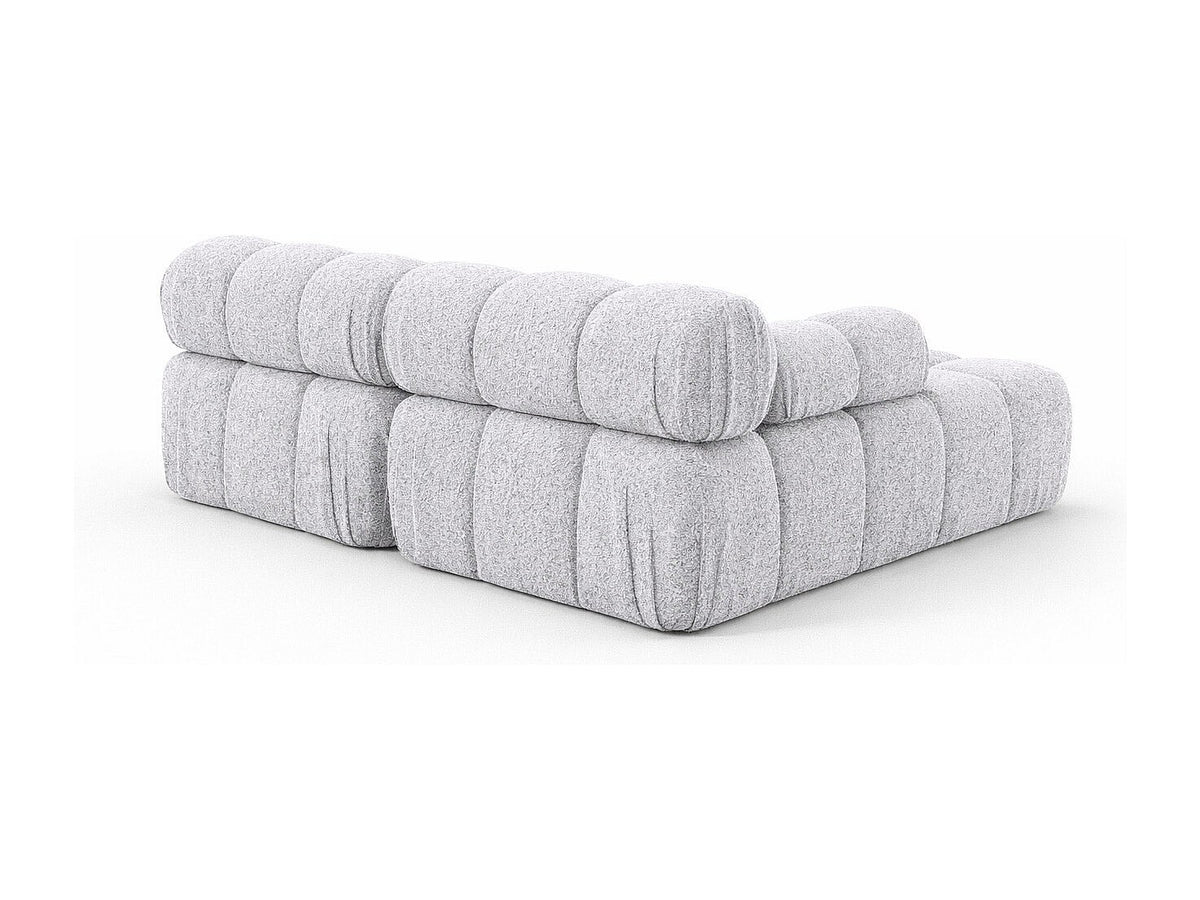 Canapé modulable gris tissu