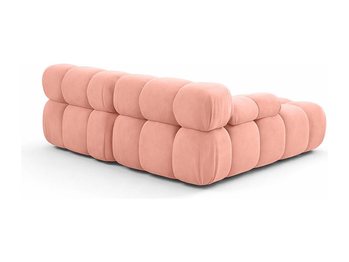 Canapé modulable rose tissu
