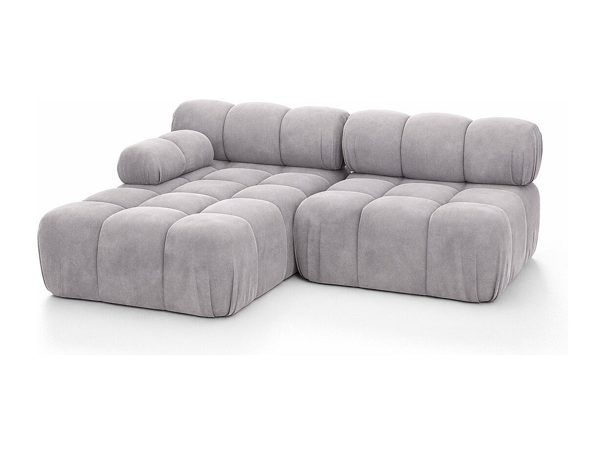 Canapé modulable gris tissu