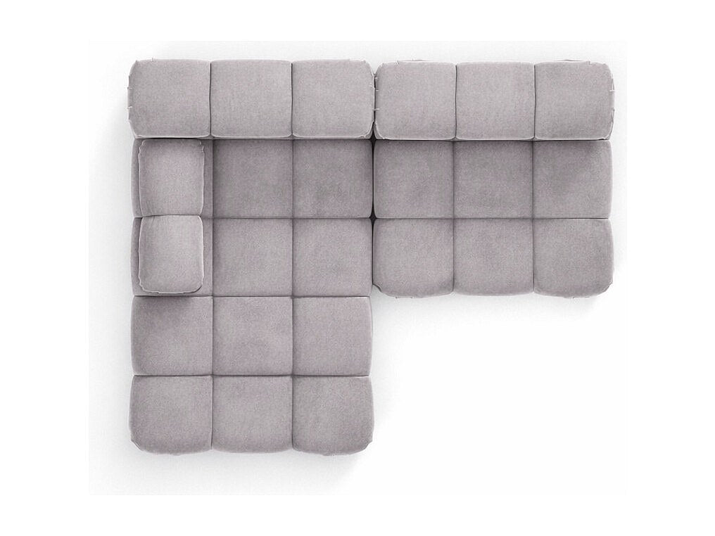 Canapé modulable gris tissu