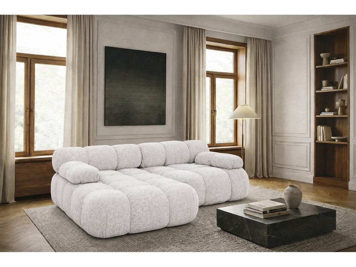 Canapé modulable beige tissu