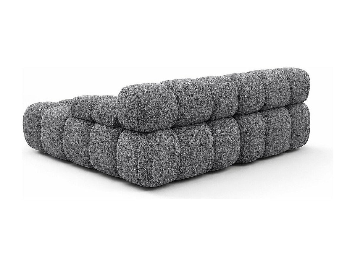 Canapé modulable gris tissu