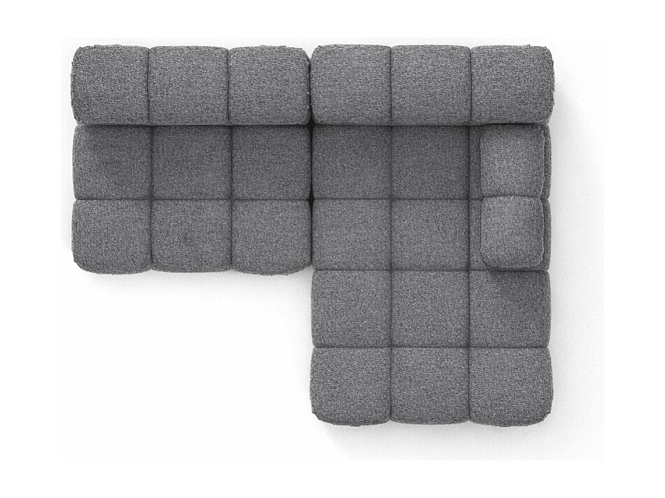 Canapé modulable gris tissu
