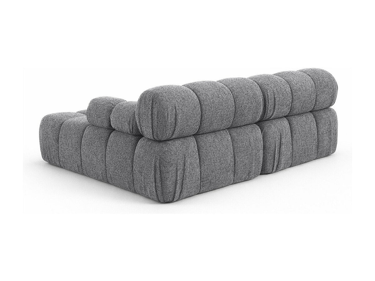 Canapé modulable gris tissu