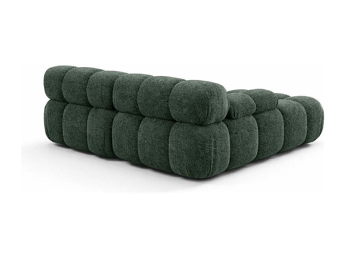 Canapé modulable vert tissu