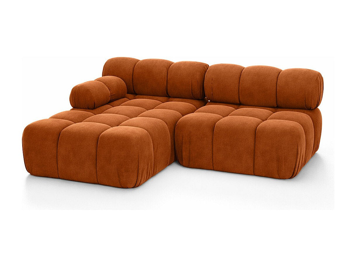 Canapé modulable marron tissu