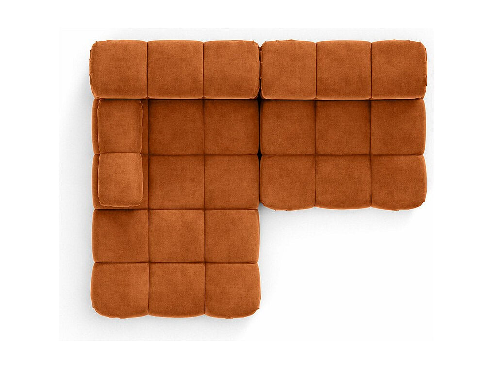 Canapé modulable marron tissu