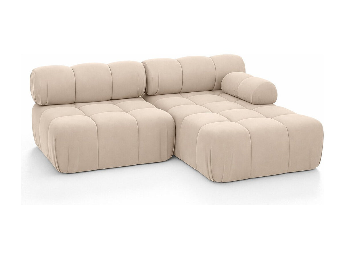 Canapé modulable beige tissu
