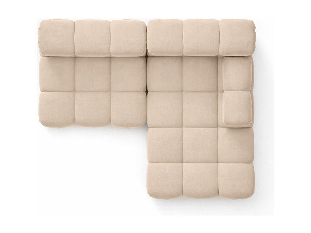 Canapé modulable beige tissu