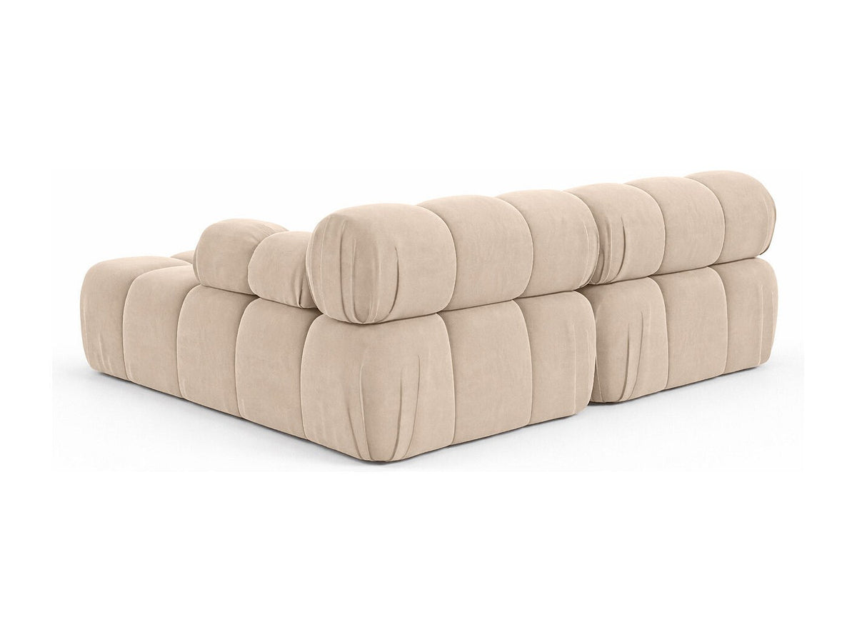 Canapé modulable beige tissu