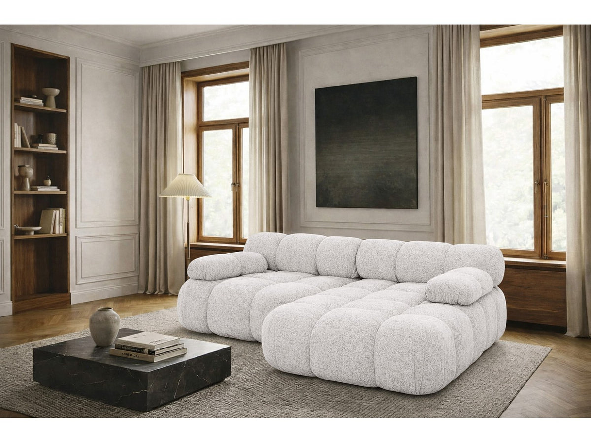 Canapé modulable beige tissu