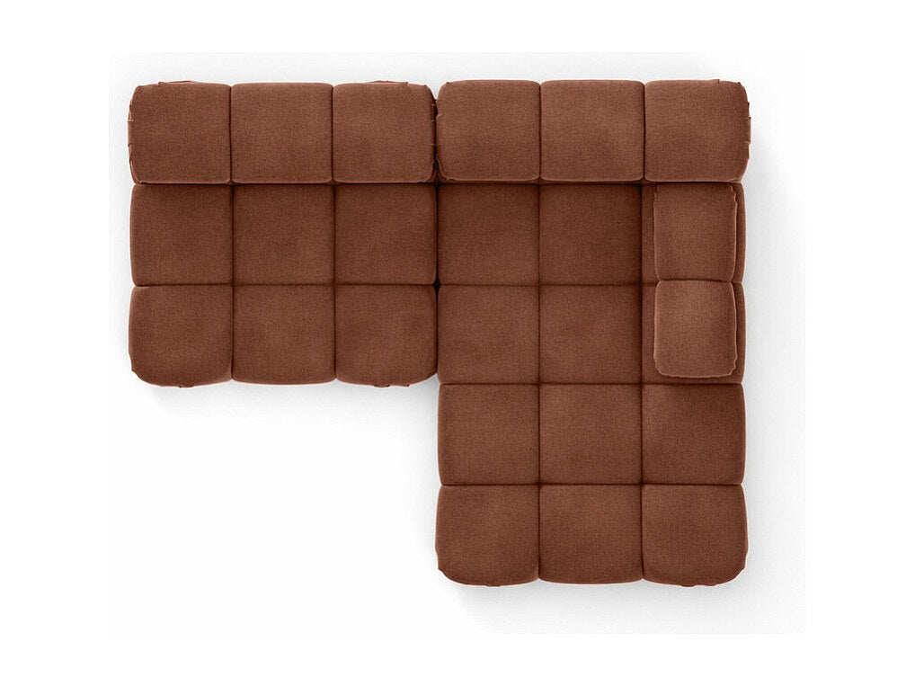 Canapé modulable marron tissu