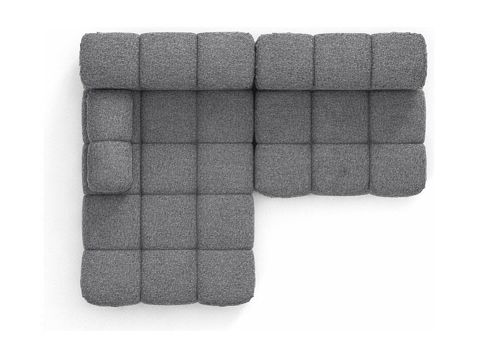 Canapé modulable gris tissu