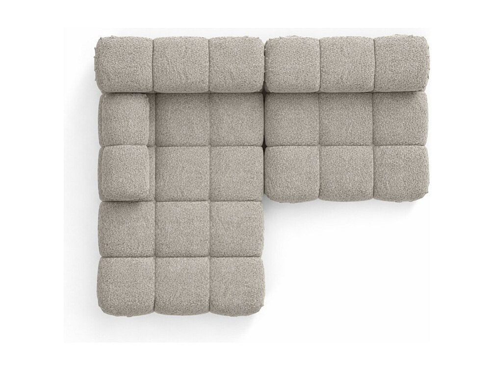 Canapé modulable beige tissu
