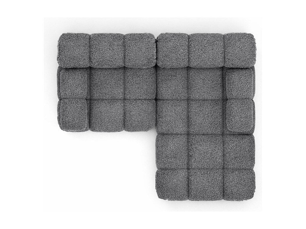Canapé modulable gris tissu