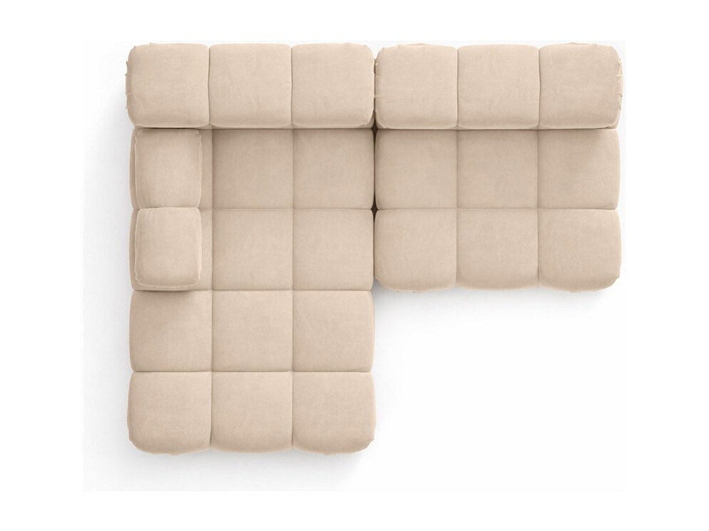 Canapé modulable beige tissu