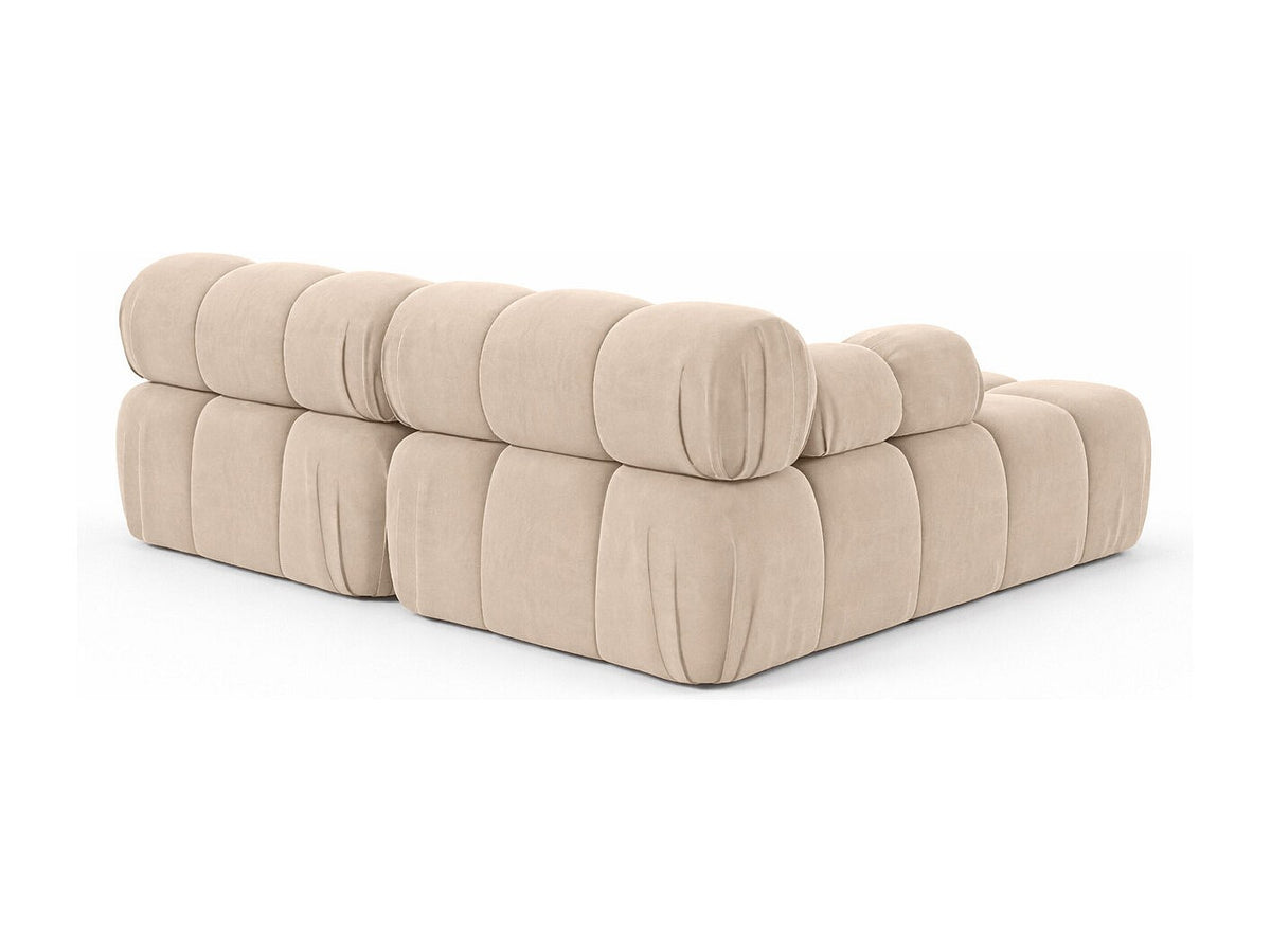 Canapé modulable beige tissu