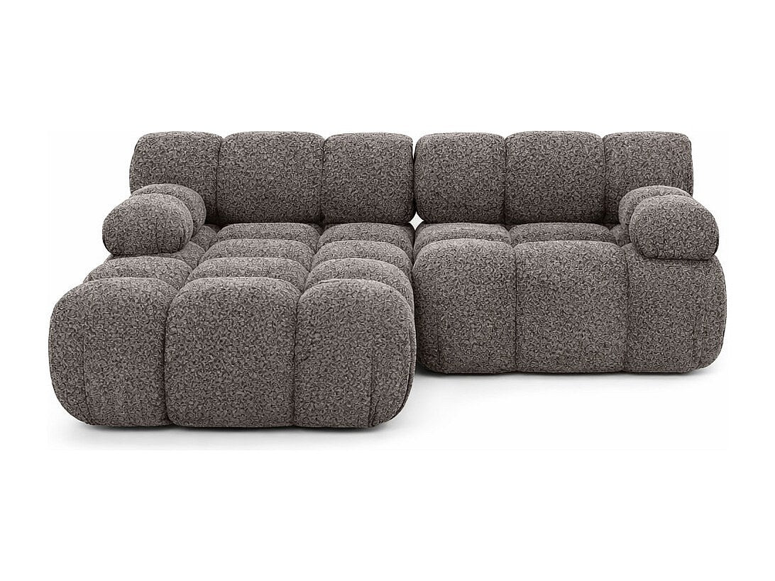 Canapé modulable marron tissu