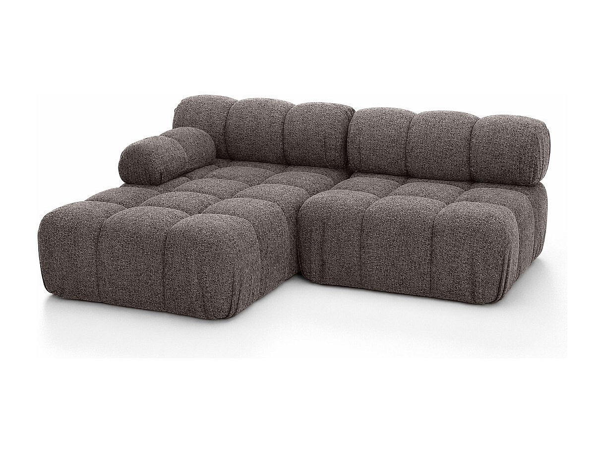 Canapé modulable marron tissu