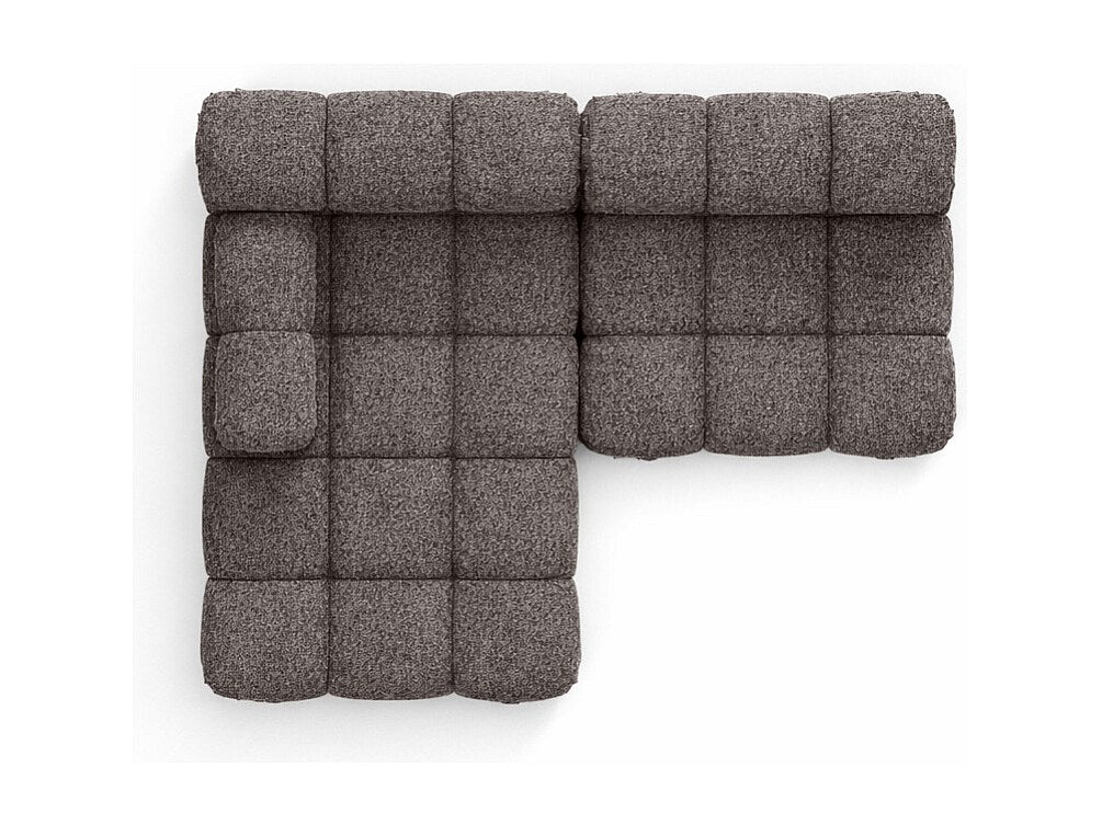 Canapé modulable marron tissu