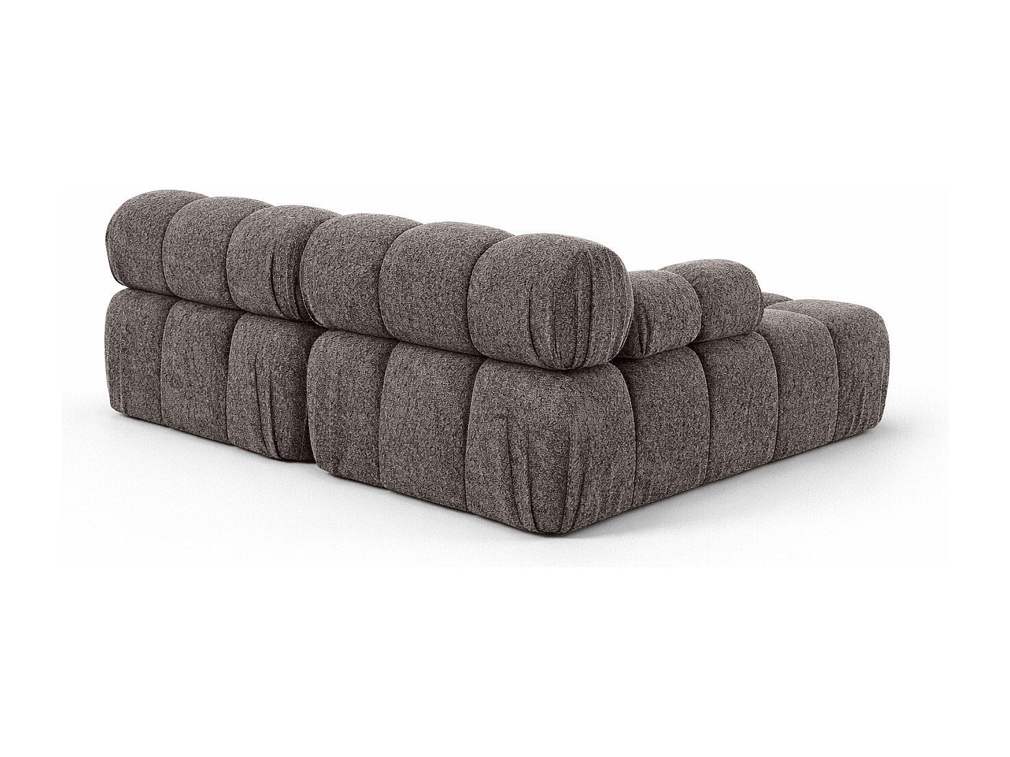Canapé modulable marron tissu