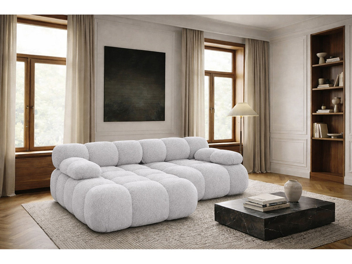 Canapé modulable gris tissu