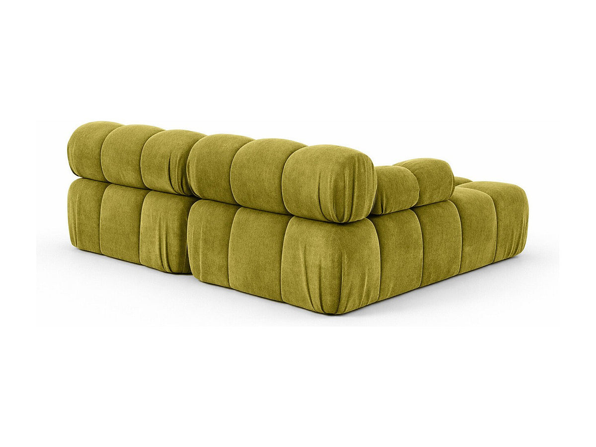 Canapé modulable vert tissu