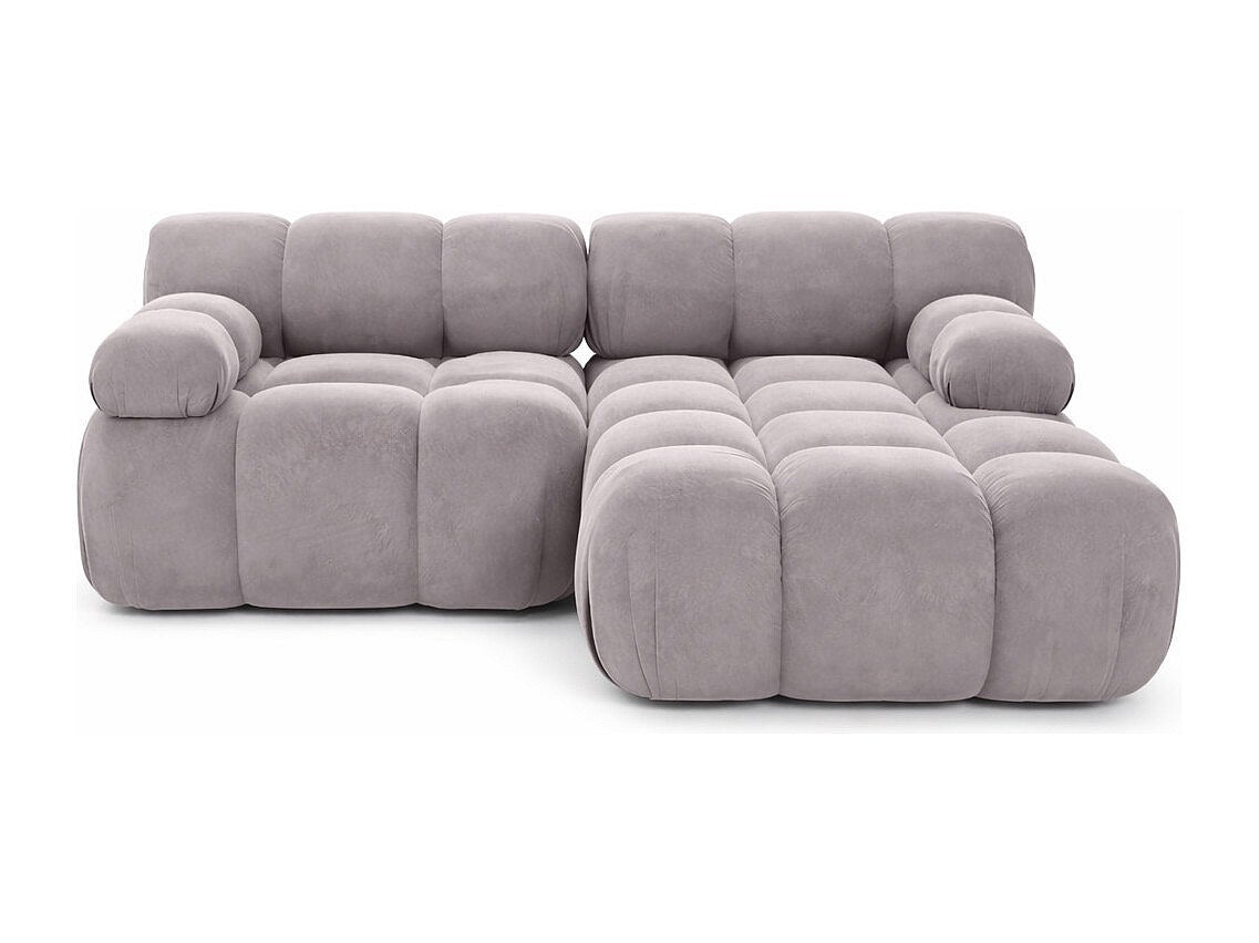 Canapé modulable gris tissu