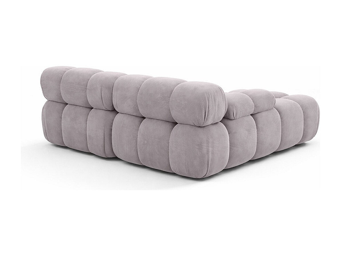 Canapé modulable gris tissu