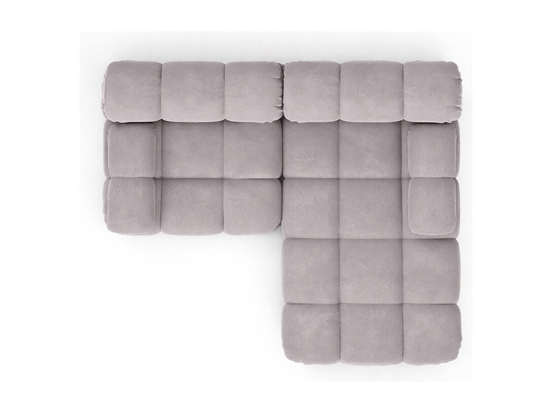 Canapé modulable gris tissu