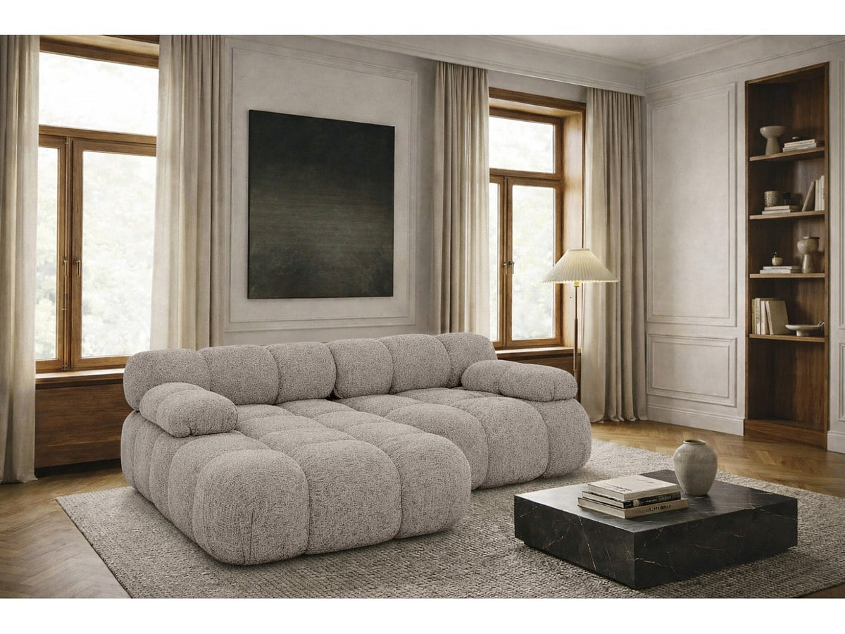 Canapé modulable beige tissu