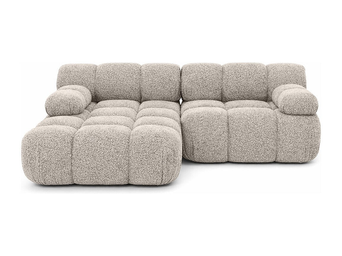 Canapé modulable beige tissu