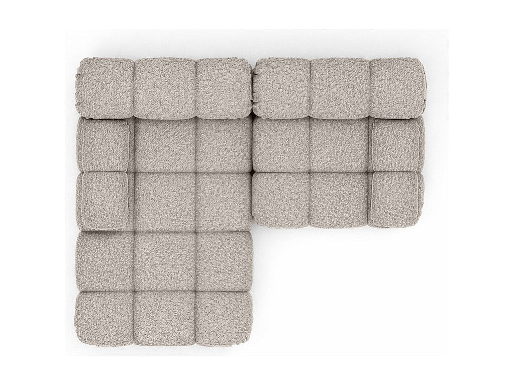 Canapé modulable beige tissu