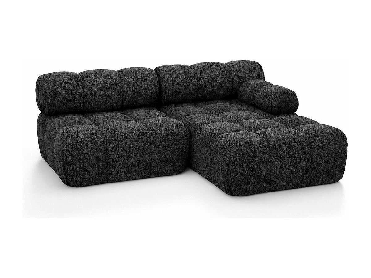 Canapé modulable gris tissu