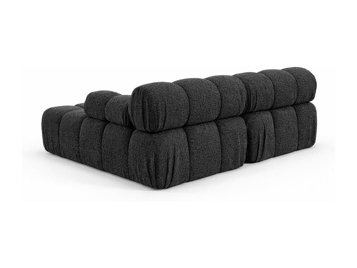 Canapé modulable gris tissu