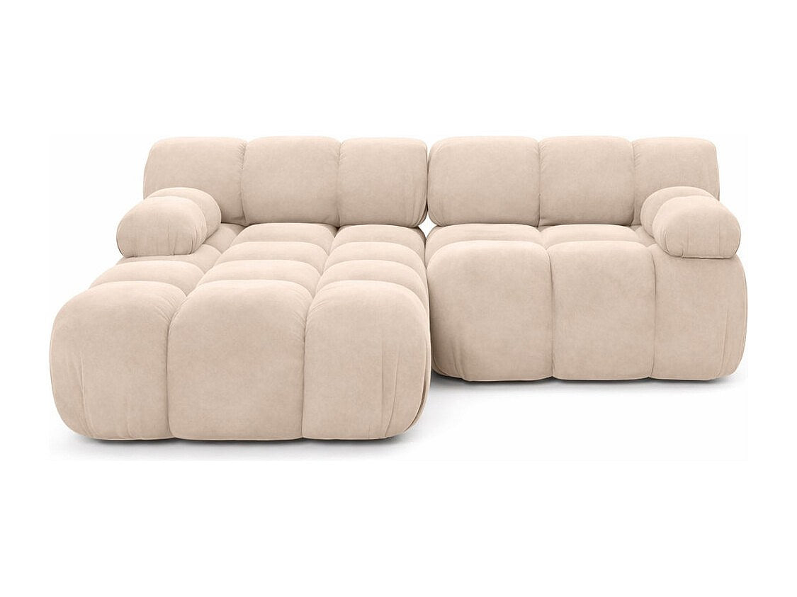 Canapé modulable beige tissu