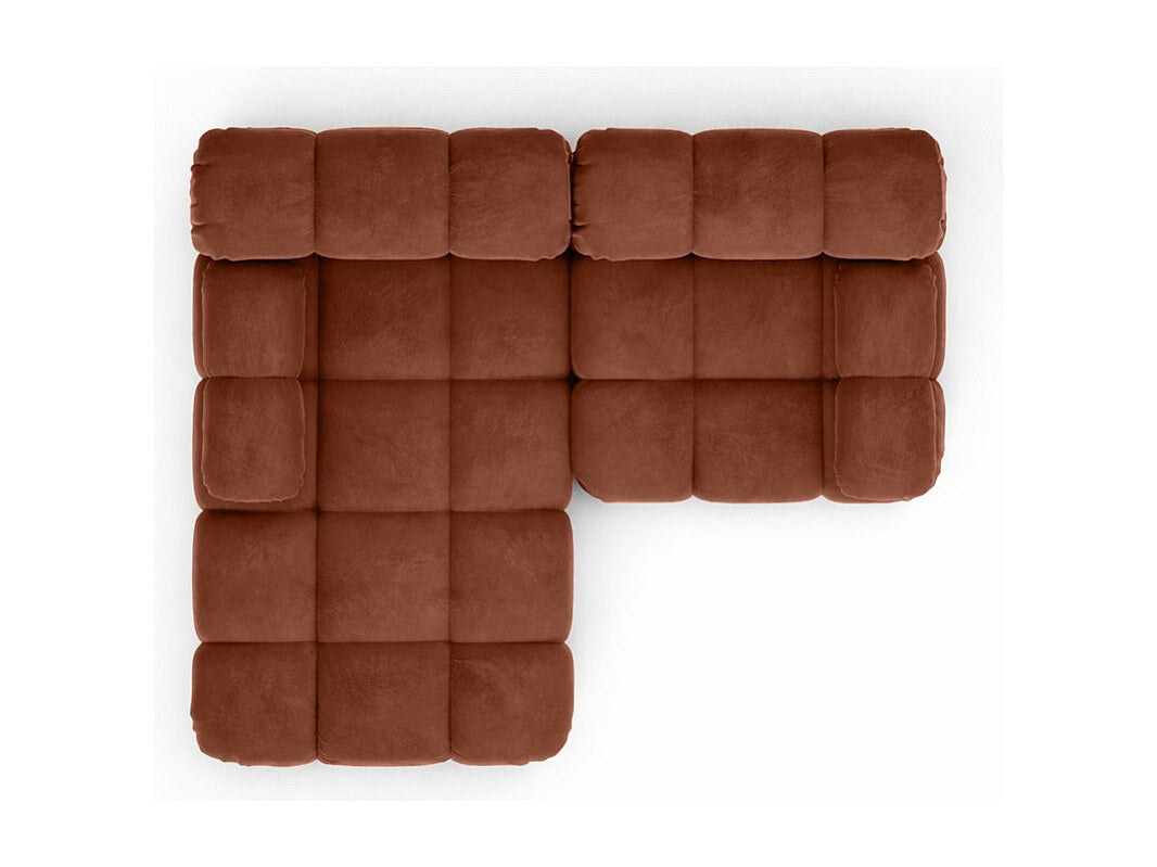 Canapé modulable marron tissu